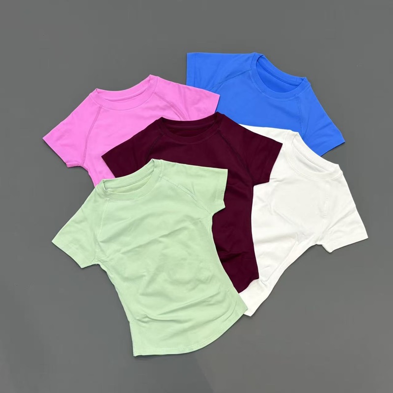 Pilates Yoga Top - Atasan Yoga Tanpa Jahitan Lengan Pendek