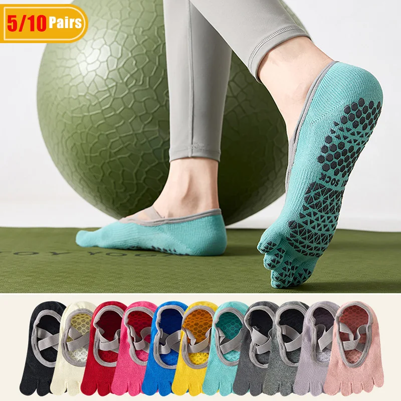 Pilates Yoga And Gym - 5/10 Pasang Kaus Kaki Yoga Wanita