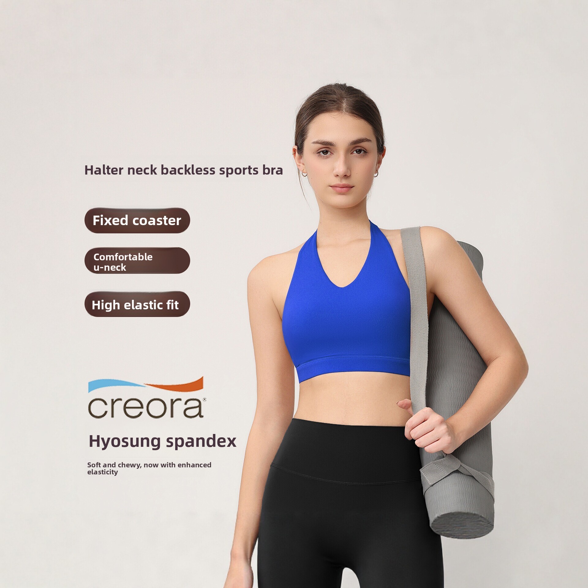 Pilates Yoga Top - Bra Olahraga Wanita Model Halter dengan