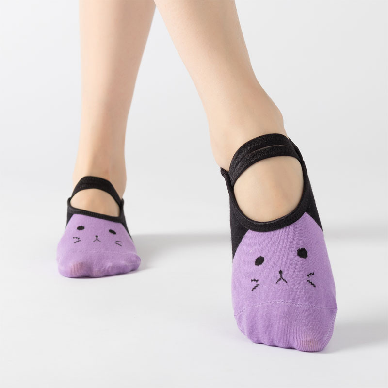 Pilates Yoga Gifts - Kaus Kaki Yoga Kartun Kucing Lucu