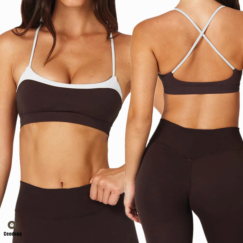 Pilates Yoga Wear - Bra Yoga Pad untuk Wanita Celana