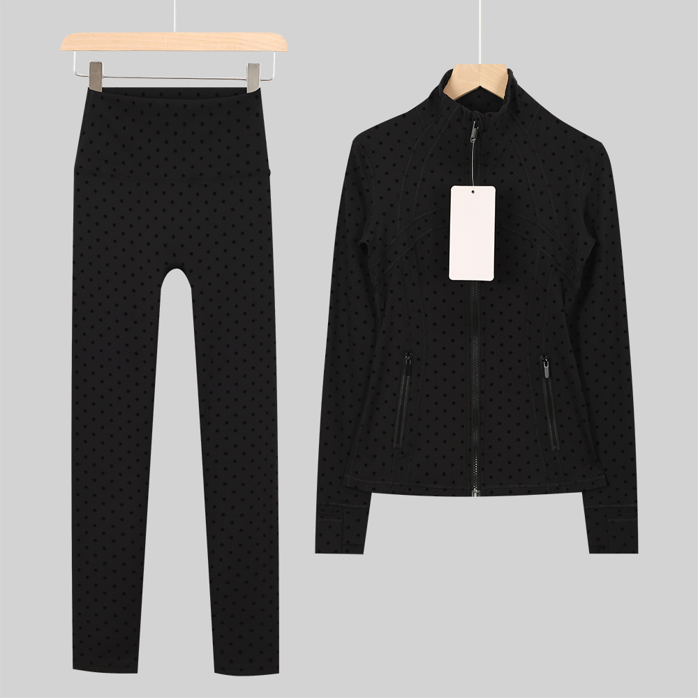 Pilates Yoga Wear - Set Jaket Olahraga Yoga Wanita Pakaian