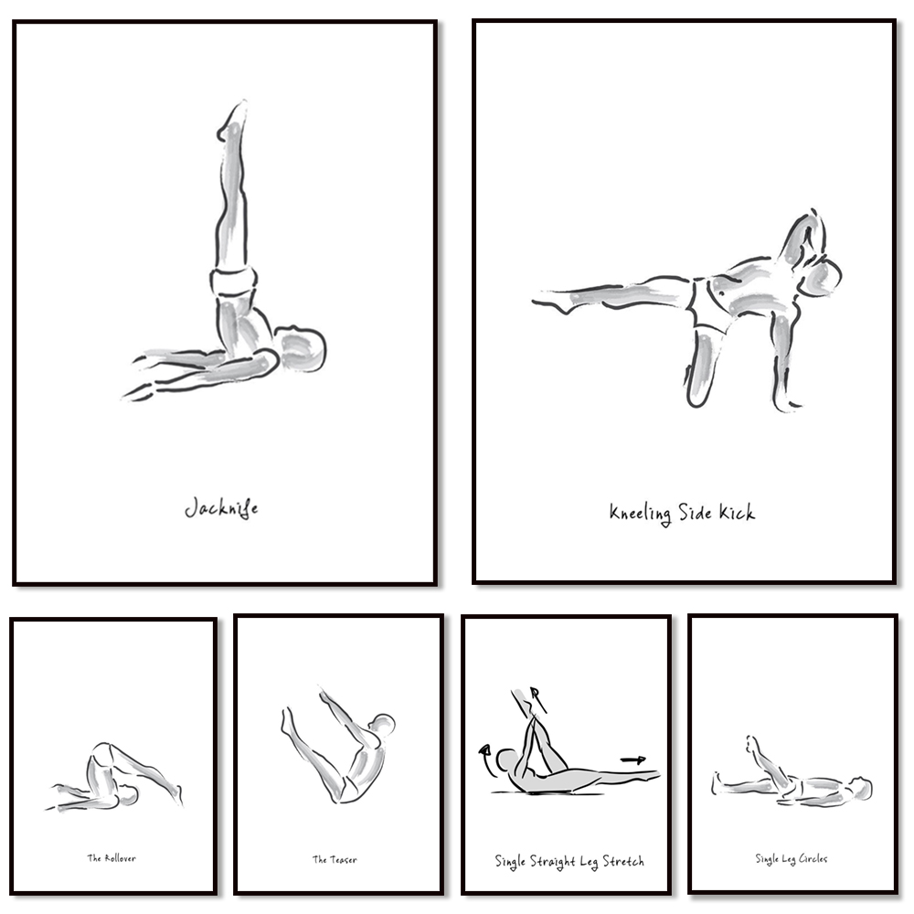 Infografis hitam putih tentang - Pilates Yoga Gifts ulasan dan harga