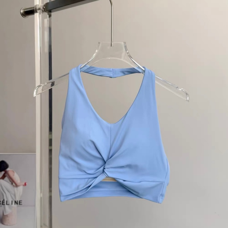 Bra Olahraga Halter Twist Wani - Pilates Yoga Top ulasan dan harga