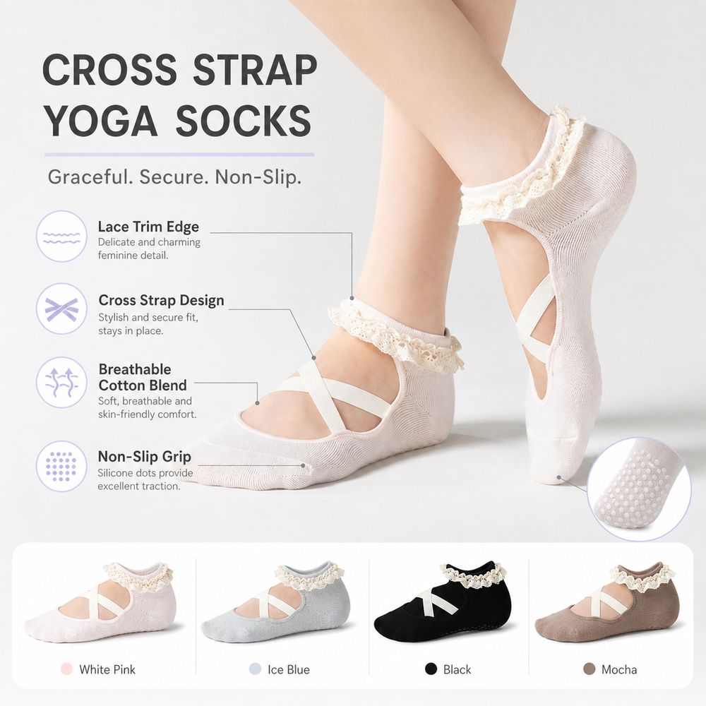 Kaus Kaki Yoga Anti Selip deng - Pilates Yoga Gifts ulasan dan harga