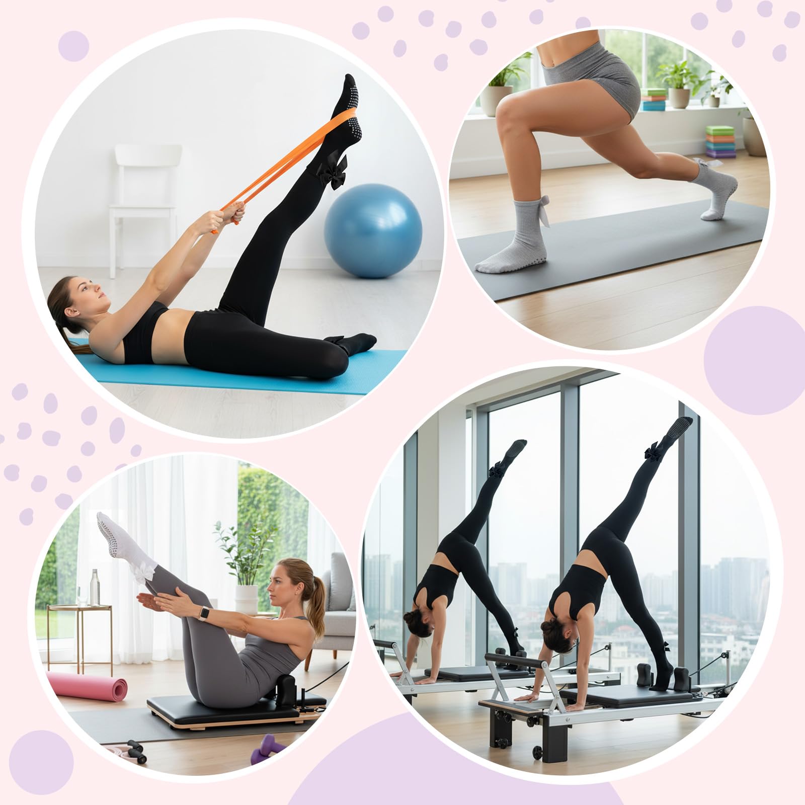 3 Pasang Kaus Kaki Pilates Ant - Pilates Yoga Gifts ulasan dan harga
