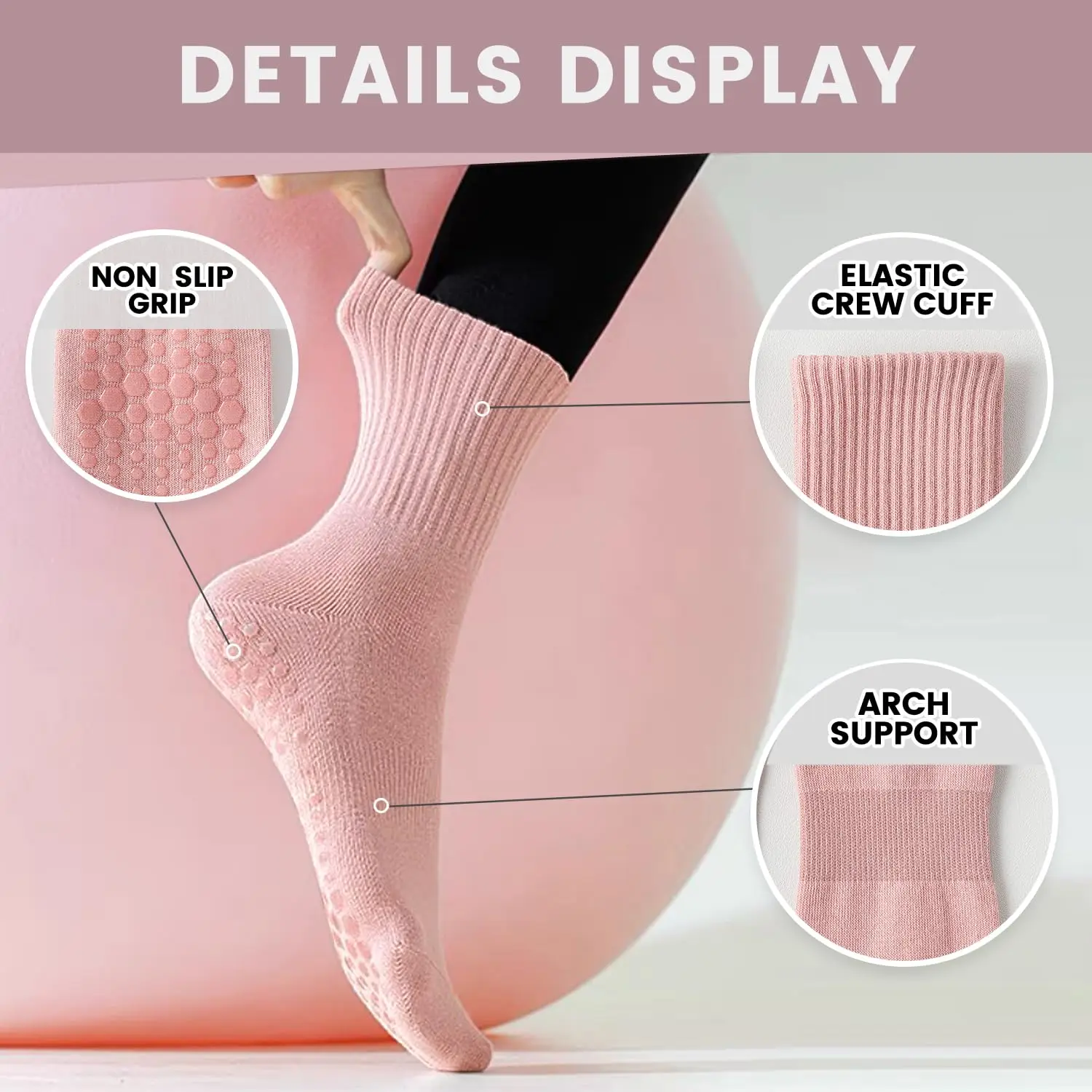 4 pasang kaus kaki yoga wanita - Pilates & Yoga With Katja Youtube ulasan dan harga